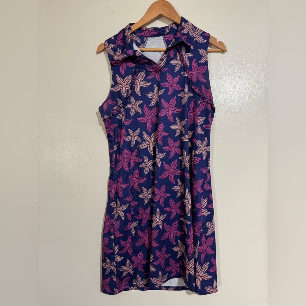 X by Gottex Medium golf mini dress starfish design